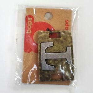 Boutique Swap Bops Adornment Charm Large Rectangle T Any Necklace or Bracelet